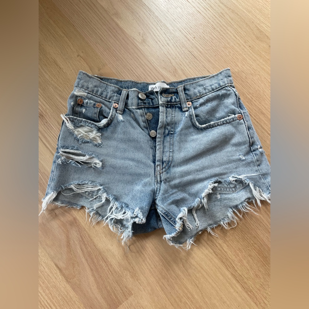 High Waisted Denim Shorts